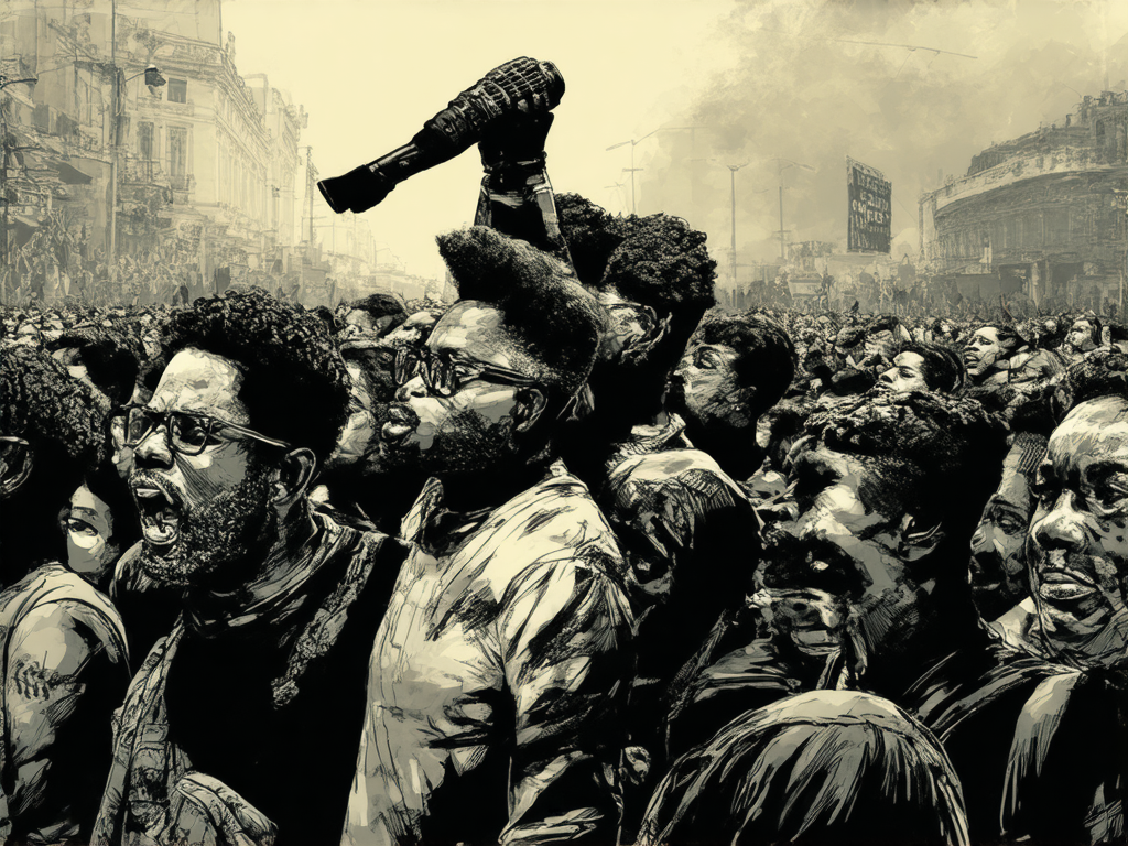 Protesters, Amid Chaos, Unlikely Heroes.
